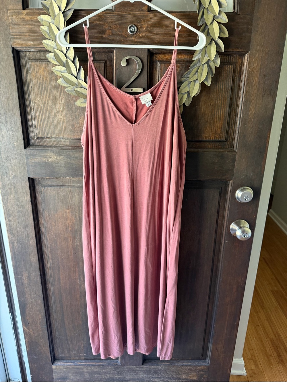 a new day Sleeveless V-Neck Maxi Dress - Dusty Rose Mauve